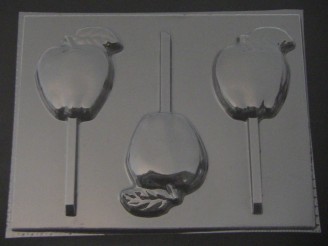 1514 Apple Chocolate or Hard Candy Lollipop Mold 